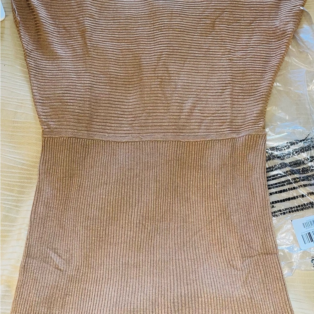 Cream colored Banana Republic dress.